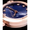 Bvlgari golden stainless steel and diamond watch Blue