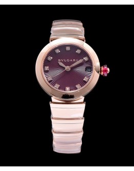 Bvlgari golden stainless steel and diamond watch Henna