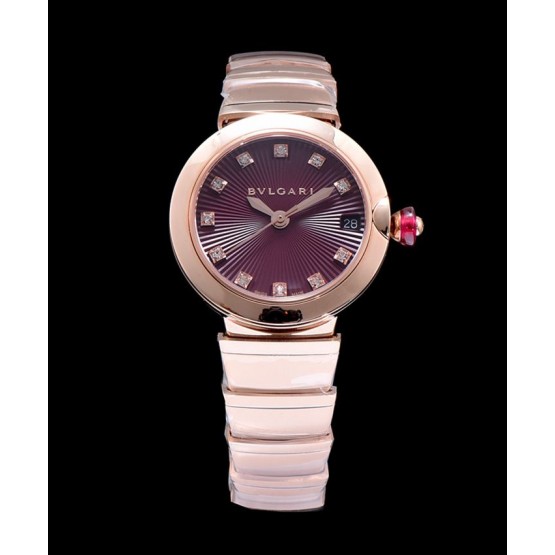 Bvlgari golden stainless steel and diamond watch Henna