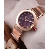Bvlgari golden stainless steel and diamond watch Henna