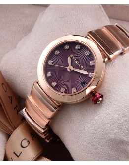 Bvlgari golden stainless steel and diamond watch Henna