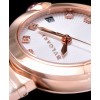 Bvlgari golden stainless steel and diamond watch White