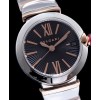 Bvlgari stainless steel and diamond watch for lady Black