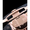 Bvlgari Lvcea White Dial Diamond Hour Markings Rose Gold Case With Diamonds Two Tone Bracelet White