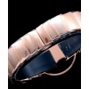 Bvlgari Lvcea White Dial Diamond Hour Markings Rose Gold Case With Diamonds Two Tone Bracelet White