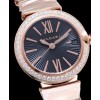 Bvlgari Lvcea Rose Gold Case With Diamonds Automatic WatchB lack