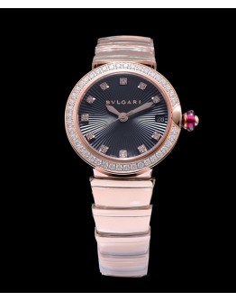 Bvlgari Lvcea Diamonds Automatic Watch Black