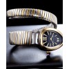 Bvlgari Serpenti 18ct pink-gold and stainless steel watch Black