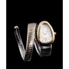 Bvlgari Serpenti 18ct pink-gold and stainless steel watch White