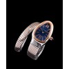 Bvlgari 18ct pink-gold and stainless steel watch Blue