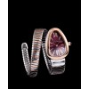 Bvlgari 18ct pink-gold and stainless steel watch Henna