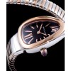Bvlgari 18ct pink-gold and stainless steel watch Black