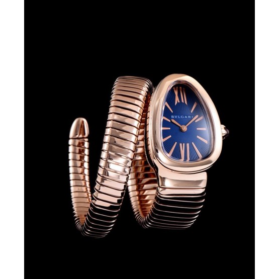 Bvlgari rose-gold Automatic Watch for Women Blue