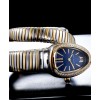 Bvlgari 18-carat gold and steel watch Blue