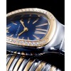 Bvlgari 18-carat gold and steel watch Blue