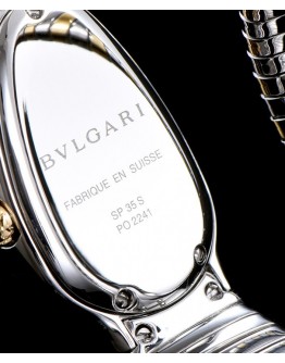 Bvlgari 18-carat gold and steel watch Black