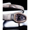 Bvlgari 18-carat pink-gold and steel watch Black