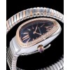 Bvlgari 18-carat pink-gold and steel watch Black