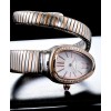 Bvlgari 18-carat pink-gold and steel watch White