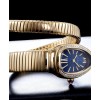 Bvlgari 18ct gold and diamond watch Blue