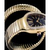 Bvlgari 18ct gold and diamond watch Black