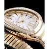 Bvlgari 18ct gold and diamond watch White