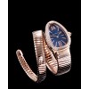 Bvlgari 18ct rose-gold and diamond watch Blue