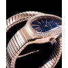 Bvlgari 18ct rose-gold and diamond watch Blue