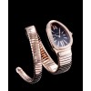 Bvlgari 18ct rose-gold and diamond watch Black