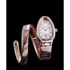 Bvlgari 18ct rose-gold and diamond watch White