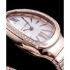 Bvlgari 18ct rose-gold and diamond watch White