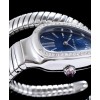 Bvlgari sliver tone stainless steel and diamond watch Blue