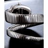 Bvlgari sliver tone stainless steel and diamond watch Black
