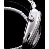 Bvlgari sliver tone stainless steel and diamond watch Black