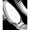 Bvlgari sliver tone stainless steel and diamond watch Black