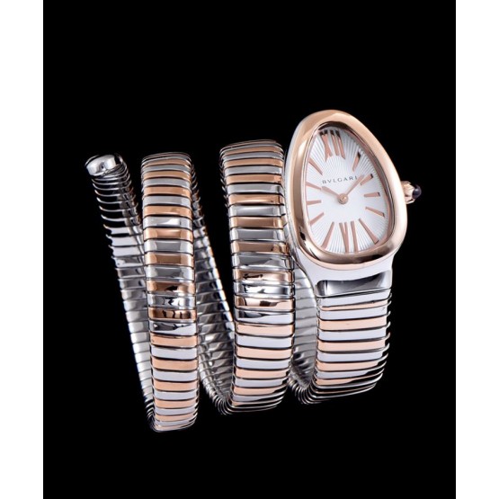 Bvlgari two-tone steel automatic watch White