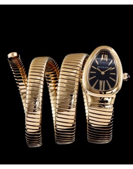 Bvlgari full gold stainless steel automatic watch for lady Black