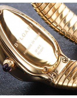 Bvlgari full gold stainless steel automatic watch for lady Black