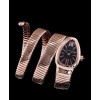 Bvlgari rose-gold stainless steel automatic watch for lady Black