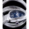 Bvlgari sliver tone stainless steel automatic watch Blue