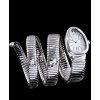 Bvlgari sliver tone stainless steel automatic watch White