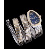 Bvlgari 18ct pink-gold stainless steel and diamond watch Blue