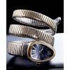 Bvlgari 18ct pink-gold stainless steel and diamond watch Blue