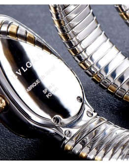 Bvlgari 18ct pink-gold stainless steel and diamond watch Blue