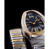 Bvlgari 18ct pink-gold stainless steel and diamond watch Black