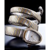Bvlgari 18ct pink-gold stainless steel and diamond watch White