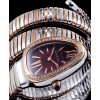 Bvlgari 35mm two tone stainless steel diamond watch Henna