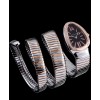 Bvlgari 35mm two tone stainless steel diamond watch Black