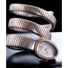 Bvlgari 35mm two tone stainless steel diamond watch White