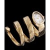Bvlgari 35mm 18K Pink Gold Serpenti Tubogas Diamond Watch White